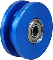 Aluminum Alloy Wheel U-groove Bearing Pulley Double Bearing Silent Roller Fitness Equipment Gym Attachment for Cable Pulley System