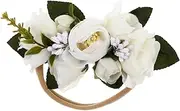 Newborn Baby Flower Headband Baby Shower Birthday Christmas Unique Floral Headpiece Festive Adorable Accessory for Little Ones