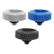 Camera Shutter Button 3pcs Shutter Release Button Carved, Blue Black Silver