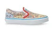 Vans x Where's Waldo? Classic Slip-On (PS) VN0A4BUT3WO Preschool Size 12C 2Y 3Y