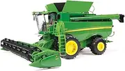 TOMY John Deere S690 Combine with Corn and Draper Head, Green (1:16 Scale)