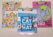 Dr. Seuss Clipboard Low Profile Cat in the Hat Horton Hears a Who Green Eggs Sam