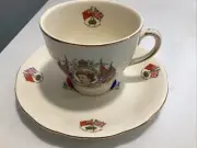 Vintage Alfred Meakin Queen Elizabeth Ii Coronation 1953 Cup & Saucer