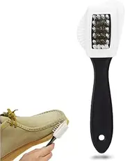 LeFeirr 4-Sided Suede Brush for Shoes - Nubuck Cleaner for Leather Boots and Shoes
