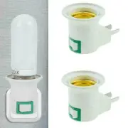Plug-in Adaptor Base Lamp E27 Light Bulb Socket Holder Plug EU T4X6 R8C2