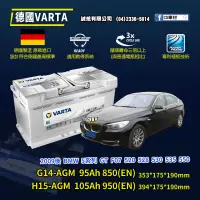 在飛比找蝦皮購物優惠-CS車材-VARTA 華達電池 BMW 5系列 GT F07