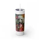 Double-Wall Tumbler w/Straw Lead & BPA-Free 11oz | Miss Phoebe (PG-NATDOG-2)