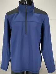 Vineyard Vines Long Sleeve 1/4 Zip All Weather Shep Shirt Sz M Deep Bay