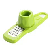 12Pcs Multi-function Grinding Garlic Ginger Mill Cut Garlic Press Utensils Grater Planer Tool(Green)