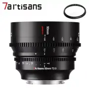 7Artisans 50mm T2.0 Full Frame Cine Lens For Sony E Nikon Z Canon RF L Mount