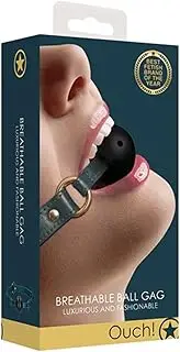 Ouch! Halo Breathable Mouth Restraint Ball Gag, Green