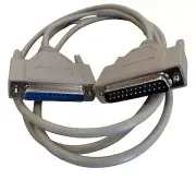 DB25 Male to DB25 Female Null Modem 6 Foot Cable PCM-1900-06