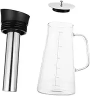 FUNOMOCYA Cold Brew Coffee Pot Filter Large Capacity Glass Heat Resistant Teapot for Home Office
