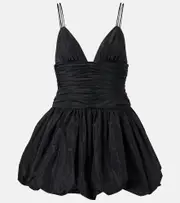 [Staud] Staud Loren ruched minidress AU 20 black