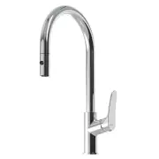 OLIVERI Verona Pull Out Goose Neck Spray Mixer - Chrome VA306500CR-P