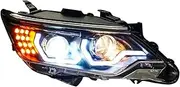 Car Styling Compatible With Toyota Camry 2015-2017 V55 Car Led Lights Double Xenon Lens Car Accessories Daytime Running Lights Fog Light(4300K)