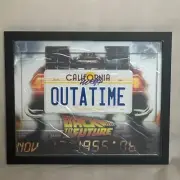MICHAEL J FOX Hand Signed & Framed License Plate 2 + JSA Back To The Future
