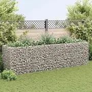 Raised Garden Bed, Elevated Planter Box Plant Container Gabion Steel 360x90x100 cm