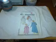 Simplicity 8943 Sewing Pattern Size MD Girls Pajamas Robe Night Gown