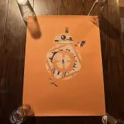 RARE MONDO PRINT “STAR WARS THE FORCE AWAKENS” BB-8 Skywalker 18x24