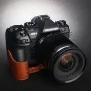 Handmade Genuine Leather Camera Cover Half Case Bag For Olympus OM-1