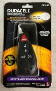 Duracell CP128D Replacement Key Fob Case for Chrysler/Dodge/Jeep