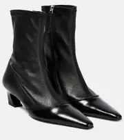 [Acne Studios] Acne Studios Bano leather ankle boots AU 7 black