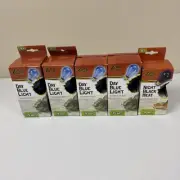 Zilla Incandescent Day Blue Light Reptile Bulb 75 Watt Pack of 4 & 1 Black Heat