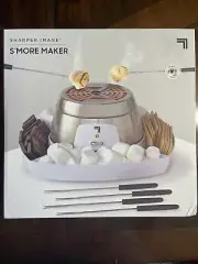 SHARPER IMAGE Electric Tabletop S'mores Maker for Indoors 4 Skewers NEW SEALED