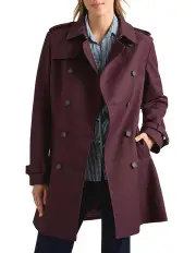 [David Lawrence] Eda Trench Coat in Fig