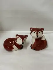 Mini Fox Salt And Pepper Shakers Set