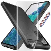Carbon Fiber TPU Case Screen Protector for Samsung Galaxy S20 FE 5G SM-G781U USA