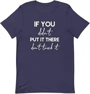 [Teegarb Letter Blanket] If You Don't Put It Here Don't Touch It Baby Announcement Tank Top Unisex