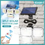 4 Head 333 LED Solar Lights Street Motion Sensor Light Garden Wall Security Lamp