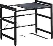 microwave shelf， Microwave standm, Adjustable Shelf with Hooks, Microwave Rack, Kitchen Microwave Stand with Storage