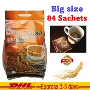 1x ZHULIAN COFFEE PLUS Instant Ginseng Extract Herb 20g, (Pack 84 Sachets)