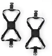 [Kcnoss] 2 Pcs Luggage Bungee Straps Adjustable Elastic Travel Strap High Elasticity Luggage Waist Belt Portable Strap for Suitcases and Handbags Travel Accessories (Black)
