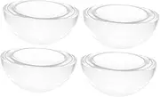 Generic 4pcs Paperweight Glass Hemisphere Glass Pattern Weight Crafts Projects Dome Magnifier Sewing Accessories Heavy Clear Crystal Paperweights Patchwork Weights Paper Weight Transparent