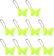 Reflector For Backpack, Backpack Reflector | 10 Packs Backpack Trailer Safety Reflector | Key Trailer Reflector Thinkers, School Bag Supporters, High Vis