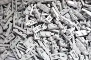 30 Lego 1 x 2 hinge plates light bluish gray assorted parts pieces Inv 292