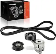 A-Premium Engine Serpentine Drive Belt Kit Compatible with Honda, Acura & Isuzu Cars - Passport 1998-2002, SLX 1998-1999, Amigo 1998-2000, Axiom, Rodeo, Rodeo Sport, Trooper, VehiCROSS - 3.2L 3.5L