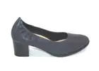 CLARKS LOKEN STEP NAVY LEATHER 261-74475 WOMENS SIZE 8.5M COURT SHOE SLIP ON