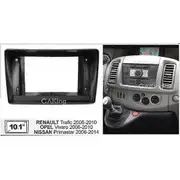 10.1 inch Car Fascia Radio Panel for RENAULT TRAFIC 2001-2010 Dash Kit Install Facia Console 10.1inch Bezel Adapter Plate Trim