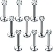 [Xpircn] 16G Labret Monroe Tragus Cartilage Helix Earring Piercing Jewelry Studs 6mm 8mm 10mm