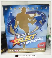 2006 SELECT AFL SUPREME TRADING CARD OFFICIAL ALBUM (No pages) Limited Stock