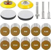 Drill Sander Attachment, 3 Inch Sanding Discs Sanding Drill Attachment, Sanding Block, Sander Drill Attachment for Electric Drills, Mold Grinders, 40-800 Grit