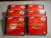 NEW - Lot of 6 SAMSUNG Compact Disc Rewritable CD-RW 650MB/74Min