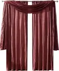 Cortinas Rojas Para Sala Elegantes Con Cenefas De 2 Paneles 52 X 84 Modernas Set