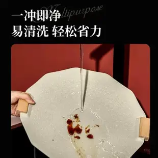 Cookerbene麥飯石家用卡式爐烤盤烤肉鐵板燒燃氣灶電磁爐通用煎鍋