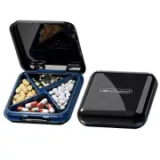 Small Pill Box, Pill Case, Pill Organizer, Travel Waterproof Portable Pocket Box